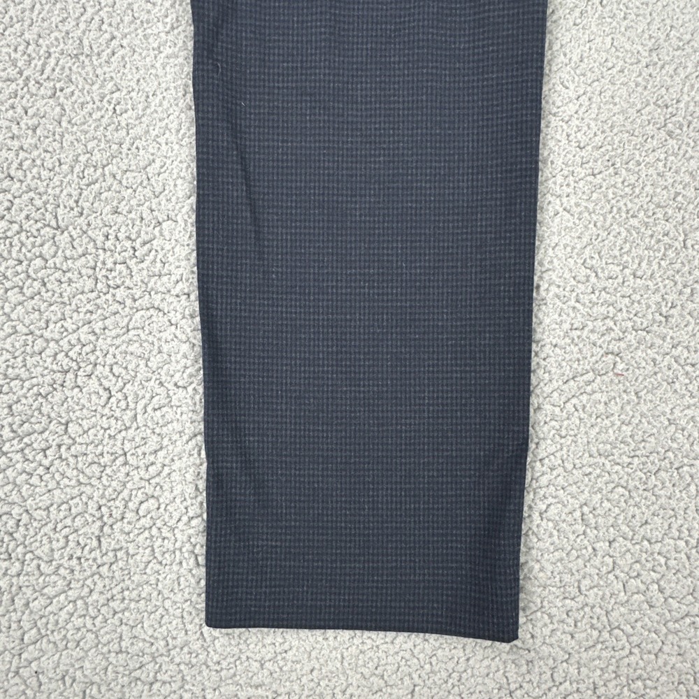Calvin Klein Slim Fit Dress Pants Men 32x32 Blue Microcheck Stretch Preppy - Picture 16 of 16